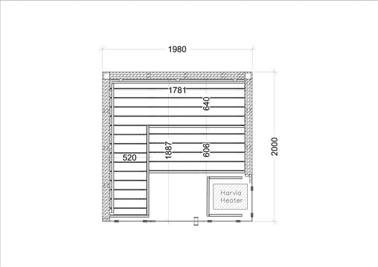 Block Large Indoor Sauna