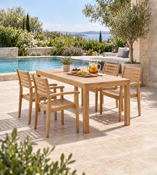 Crosby Outdoor Dining Table — Crosby (Alyn) w_Calloway (Verdant)_Lifestyle