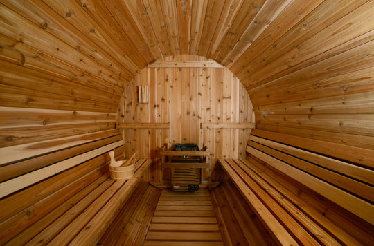 Lewisburg Rustic Cedar Outdoor Sauna
interior