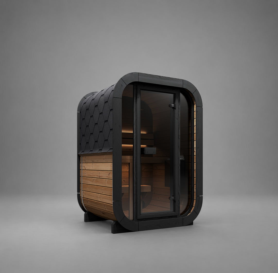 SaunaLife Model CL3G — SaunaLife-CL3G-Cube-Sauna_gray background