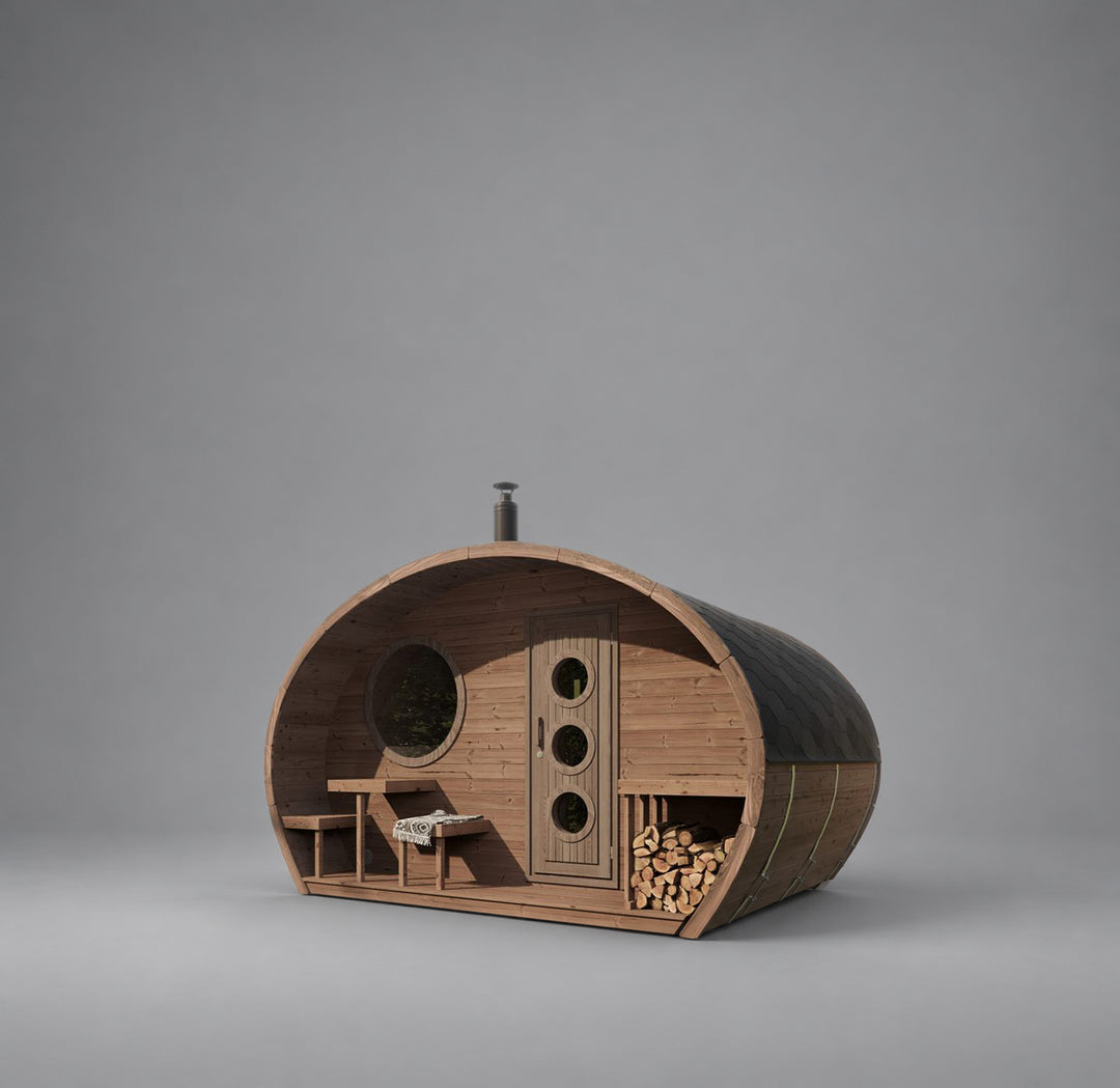 SaunaLife Model G11 — SaunaLife-G11-Outdoor-Sauna-1_gray background