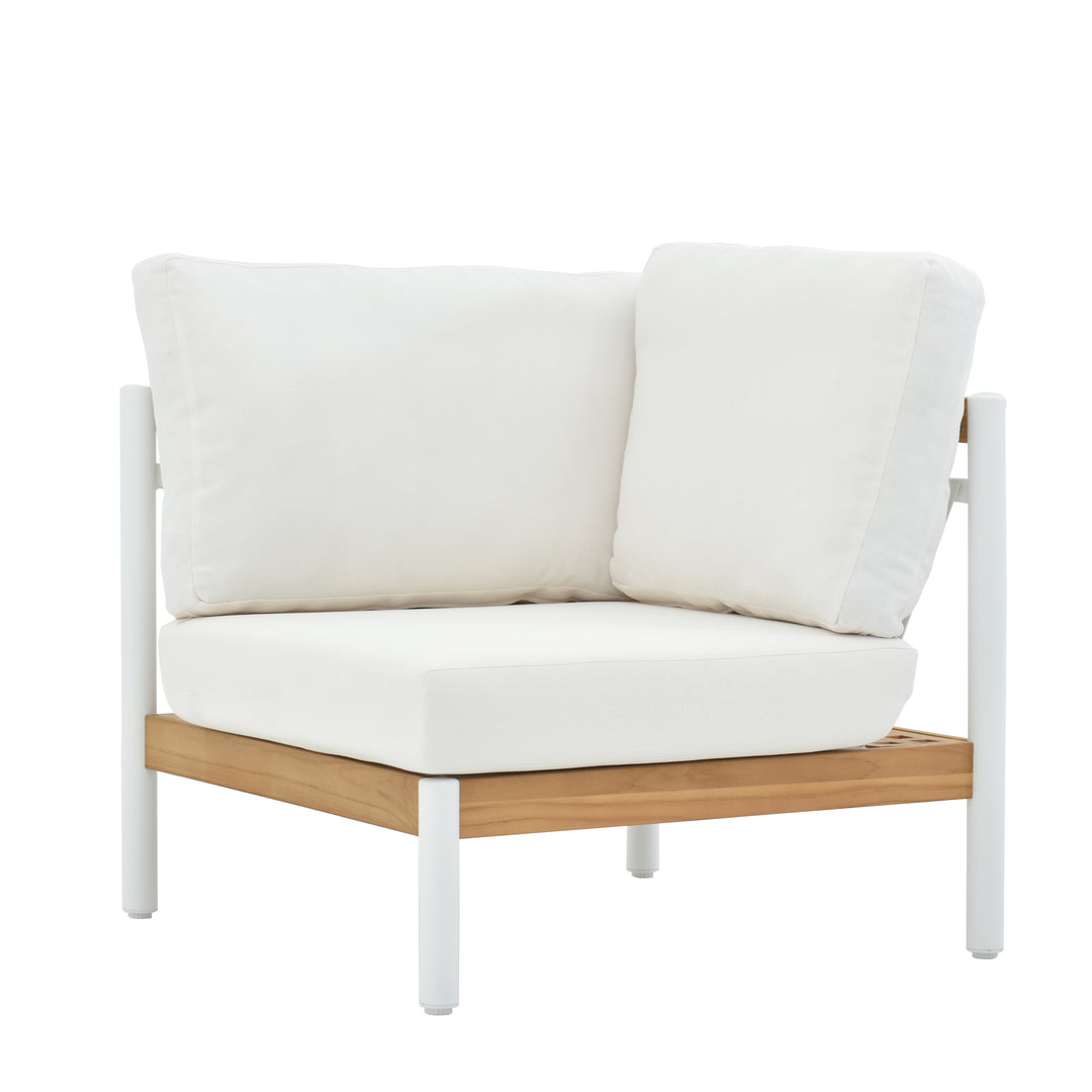 Stella Outdoor Corner Chair white background