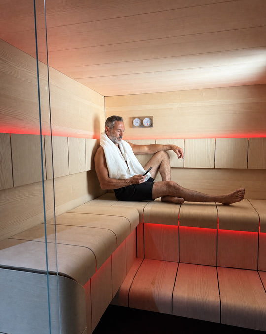 Man in a Ventura Sauna